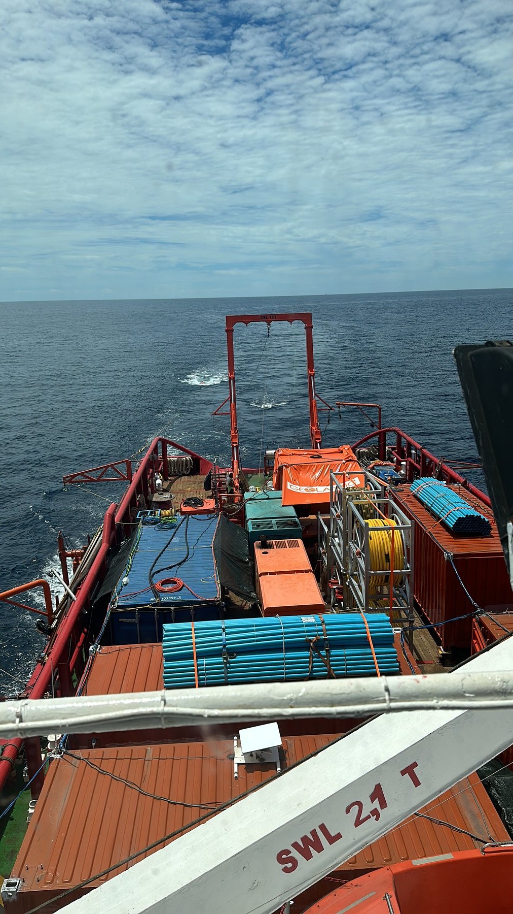 Mobile survey spread onboard